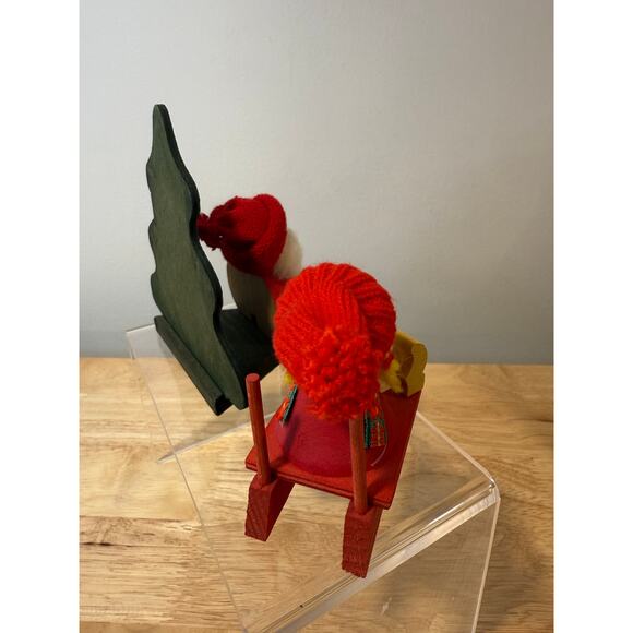 Pair of Ljungstroms Of Sweden Tomte Wooden Figures Christmas Holiday - Picture 11 of 15